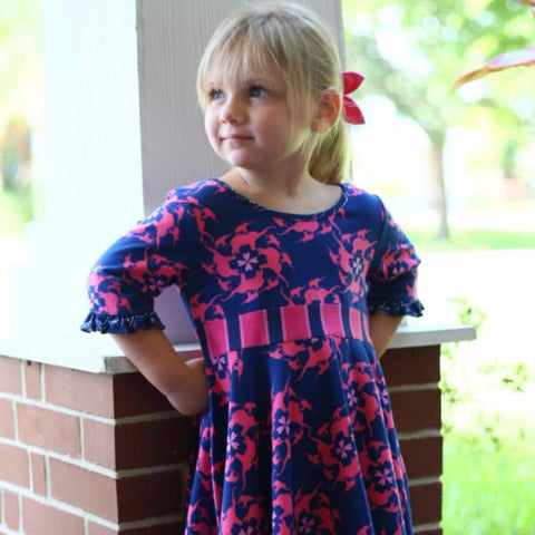 Bella Beau Dress Elephant - threefriendsapparels