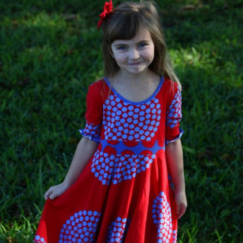 Bella Beau Dress Fireworks - threefriendsapparels