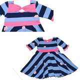 Bella Too Dress Plumeria Stripe - threefriendsapparels
