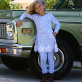 Peggy Legging Periwinkle Stripe - threefriendsapparels