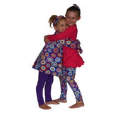 Mandy 2 PC Set Hot Pink with Galaxy Leggings - threefriendsapparels