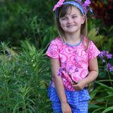 Hayley Short Sleeve Top Pink Paisley - threefriendsapparels