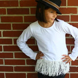 Hayley Long Sleeve Top White - threefriendsapparels