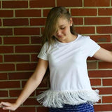 Hayley Short Sleeve Top White - threefriendsapparels