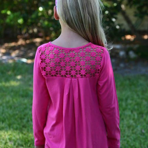 Lacey Top Fuchsia - threefriendsapparels