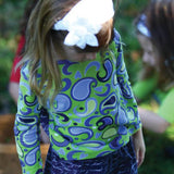 Mallory Top Green Paisley - threefriendsapparels