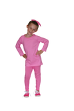 Dixie 2 PC Set Pink Pinned with Pink Leggings - threefriendsapparels