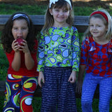 Peggy Legging Purple Script - threefriendsapparels