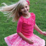 Twirly Skirt Pink Paisley - threefriendsapparels