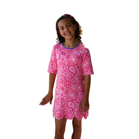 Abby Dress Pink Paisley - threefriendsapparels