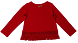 Hayley Long Sleeve Top Red - threefriendsapparels