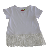 Hayley Short Sleeve Top White - threefriendsapparels