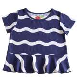 Hayley Short Sleeve Top Wave - threefriendsapparels