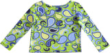 Mallory Top Green Paisley - threefriendsapparels