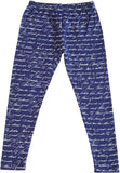 Peggy Legging Navy Script - threefriendsapparels