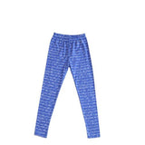Peggy Legging Purple Script - threefriendsapparels