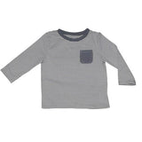 Davie Tee Shirt Gray Stripe - threefriendsapparels