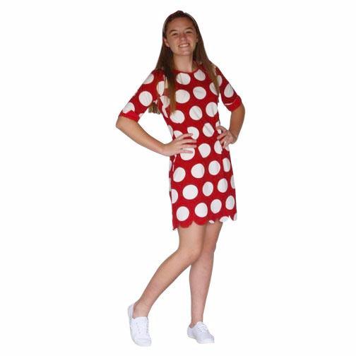 Abby Dress Red Round