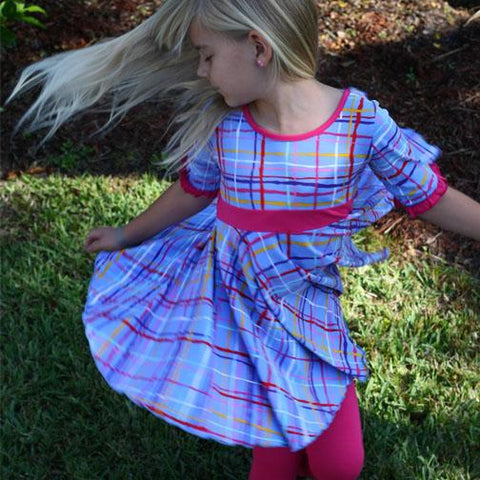 Bella Too Dress Madras - threefriendsapparels