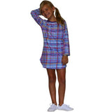 Sweet Tea T-Shirt Dress Madras - threefriendsapparels