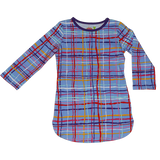 Sweet Tea T-Shirt Dress Madras - threefriendsapparels