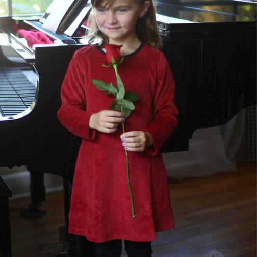 Jennie Lee Dress Burgundy Velvet