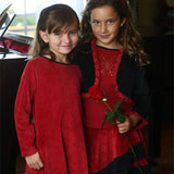 Jennie Lee Dress Burgundy Velvet - threefriendsapparels