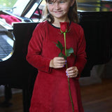 Jennie Lee Dress Burgundy Velvet - threefriendsapparels