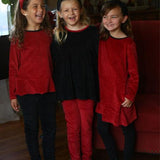 Peggy Legging Burgundy Velvet - threefriendsapparels