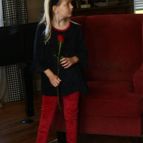 Peggy Legging Burgundy Velvet - threefriendsapparels