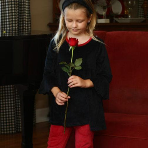 Kacey Babydoll Top Black Velvet - threefriendsapparels