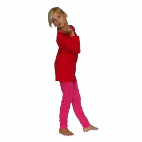 Dixie 2 PC Set Red with Hot Pink Leggings - threefriendsapparels