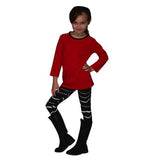 Dixie 2 PC Set Red with Bandits Leggings - threefriendsapparels