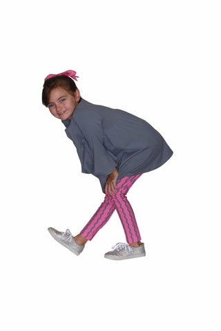 Kacey 2PC Set Gray with Starlight Wave Leggings - threefriendsapparels