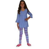 Kacey 2 PC Set Peri with Madras Leggings - threefriendsapparels