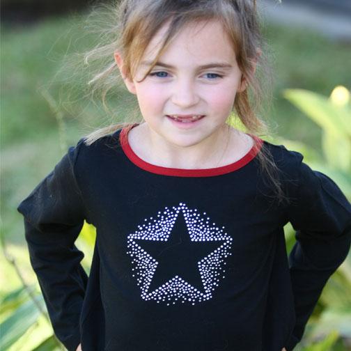 Maggie Top Black Velvet