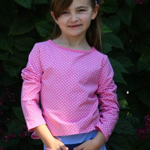 Maggie Top Pink Pinned