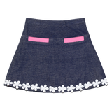 Sassy Too Reversible Skirt Denim - threefriendsapparels