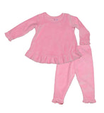 Allie Pantsuit Ice Pink Velvet - threefriendsapparels