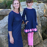 Abby Ladies Dress Denim - threefriendsapparels
