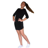 Sweet Tea T-Shirt Dress Black Velvet - threefriendsapparels