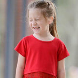 Hayley Short Sleeve Top Red - threefriendsapparels