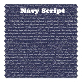 Abby Dress Navy Script - threefriendsapparels