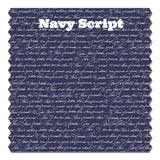 Jennie Lee Dress Navy Script - threefriendsapparels