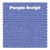 Hayley Long Sleeve Top Purple Script - threefriendsapparels