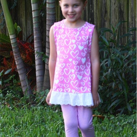 Nikki Tunic 2 pc Capri Set Heart - threefriendsapparels