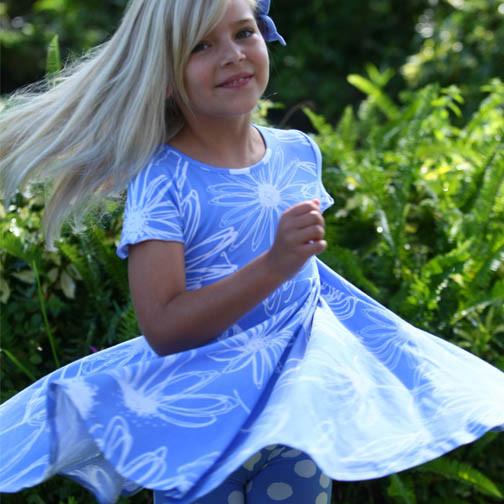 Angel Princess Trapeze Dress Blooming