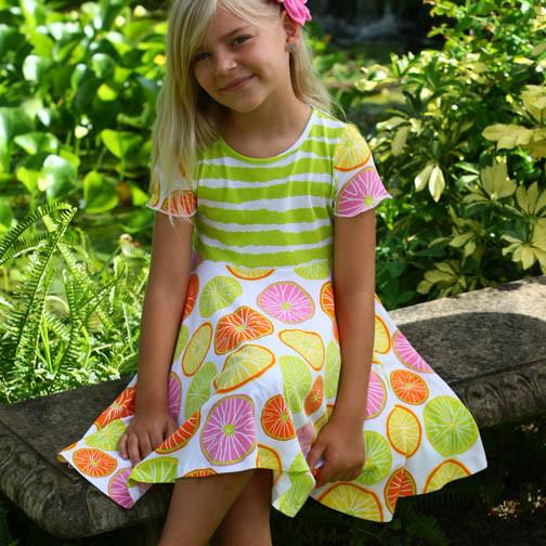 Angel Princess Trapeze Dress Citrus