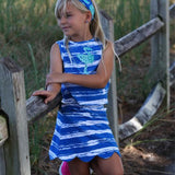 Sassy Skort Royal Brush Stroke - threefriendsapparels