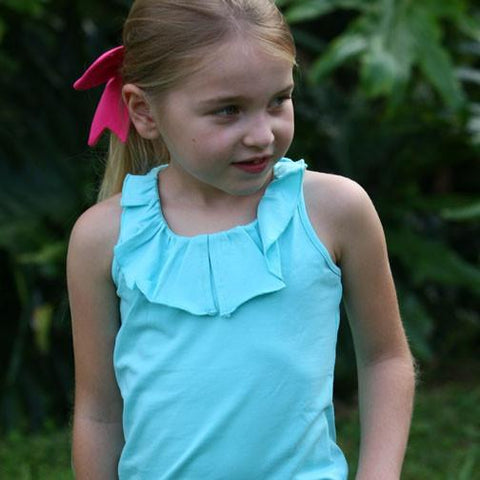 Baylor Racerback Top Aqua - threefriendsapparels